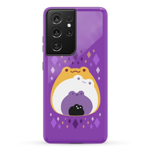 Frogs In Frogs In Frogs Nonbinary Pride Phone Case