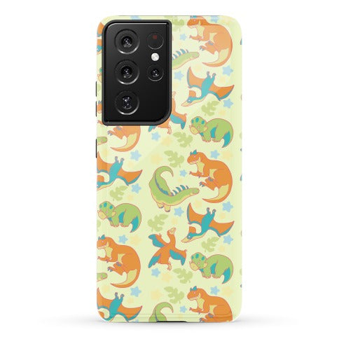 Funky Dinosaur Friends Pattern Phone Case