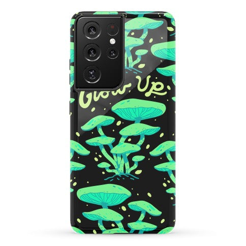 Glow up Bioluminescent Mushrooms Phone Case