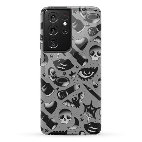 Goth Makeup Pattern Phone Case