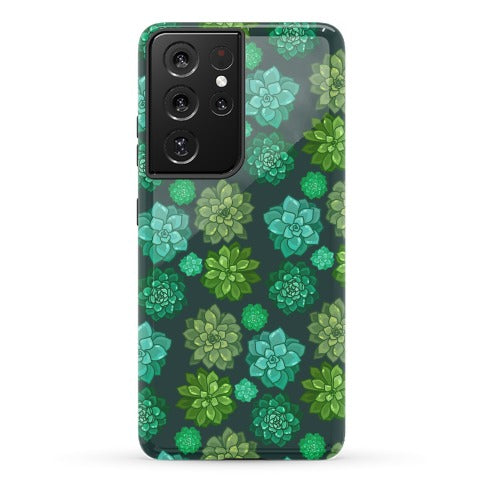 Green Succulent Pattern Phone Case