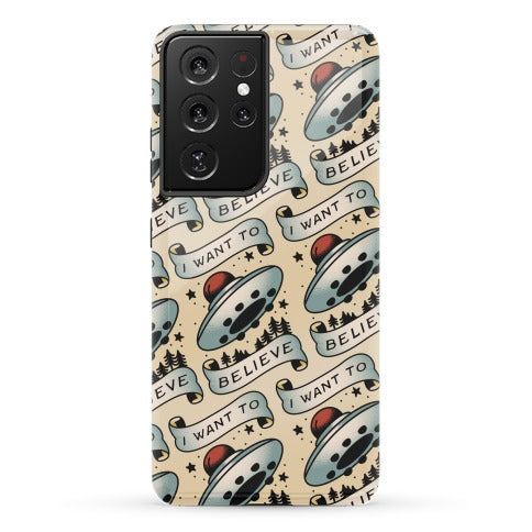 I Want to Believe (Old School Tattoo) Phone Case
