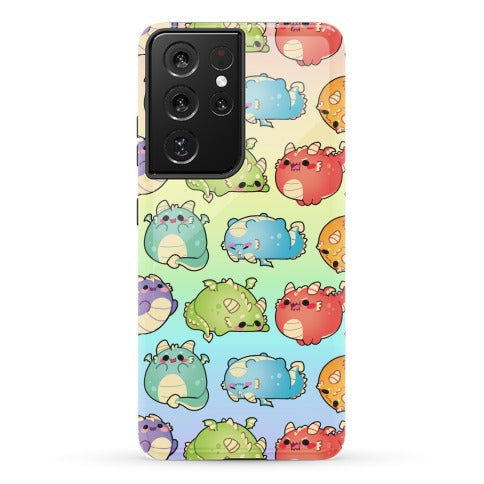 Kawaii Dragons Pattern Phone Case