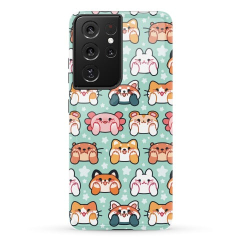Kawaii Squishy Face Animals Phone Case