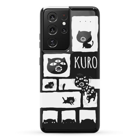 Kuro Cat Pattern Phone Case