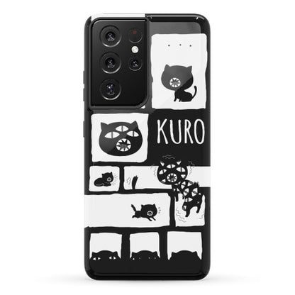 Kuro Cat Pattern Phone Case