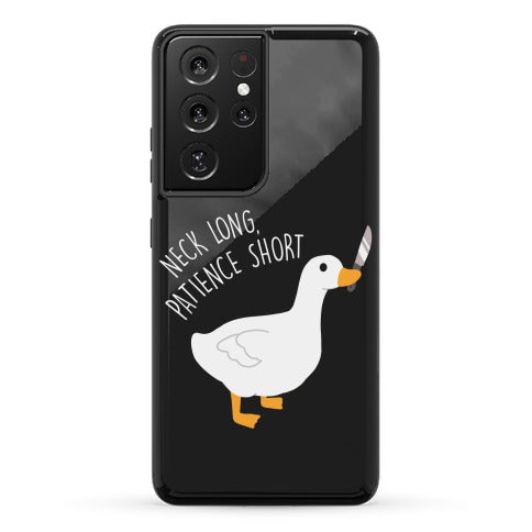 Neck Long, Patience Short Goose Phone Case