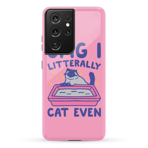 Omg I Litterally Cat Even  Phone Case