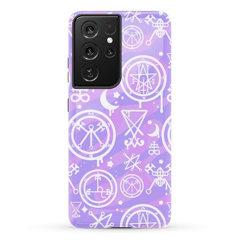 Pastel Goth Demon Sigil Pattern Phone Case