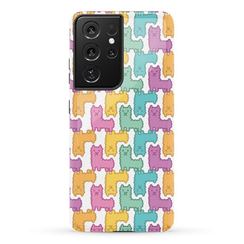 Pastel Llama Pattern Phone Case