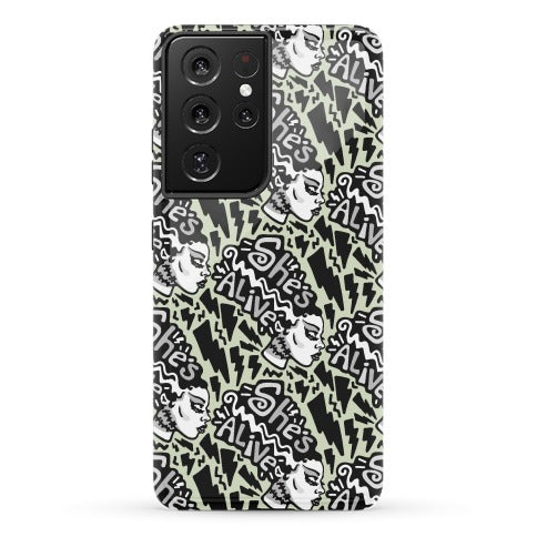 She's Alive Bride of Frankenstein Parody Phone Case