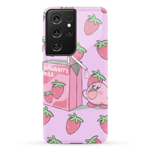 Strawberry Milk Kirby Parody Phone Case