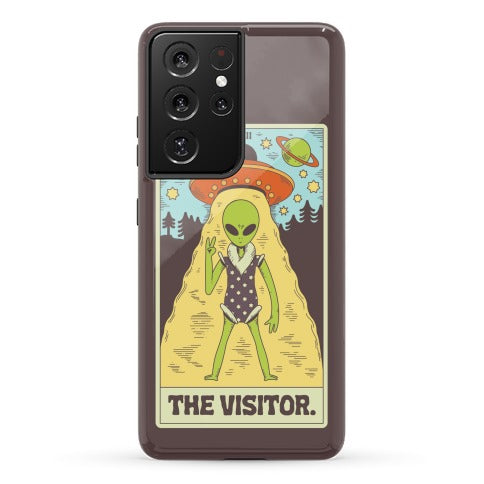 The Visitor Alien Tarot Card Phone Case