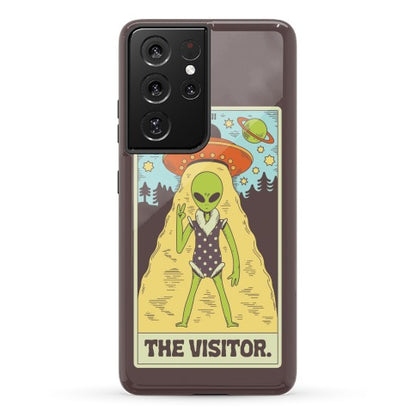 The Visitor Alien Tarot Card Phone Case