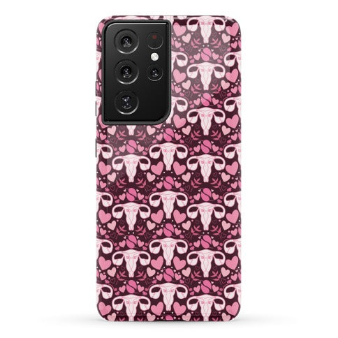 Uterus Pattern Phone Case