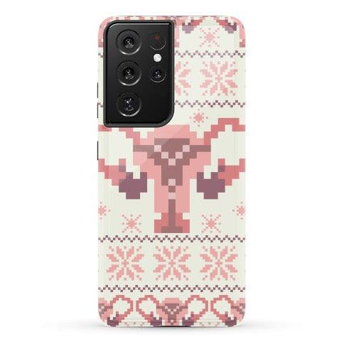 Uterus Sweater Pattern Phone Case