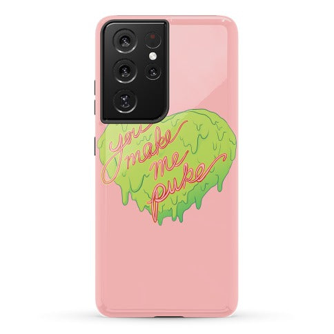 You Make Me Puke - Conversation Hearts Phone Case