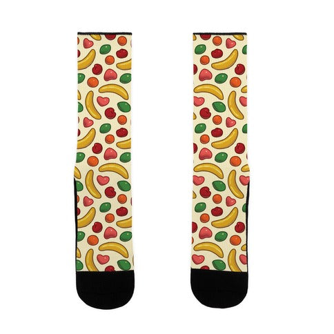 90's Fruit Candy Pattern Socks