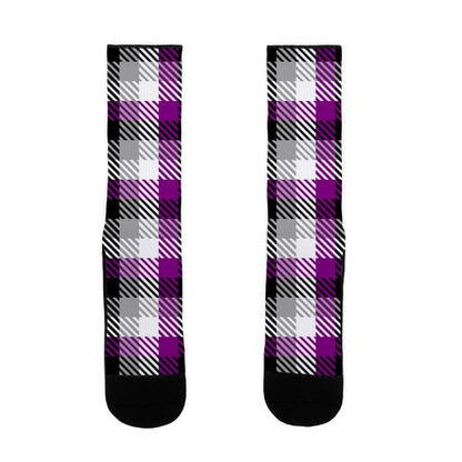 Ace Pride Flag Plaid Socks