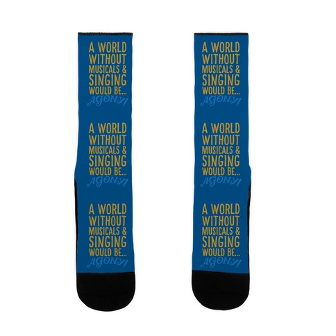 Agony Into The Woods Parody Socks