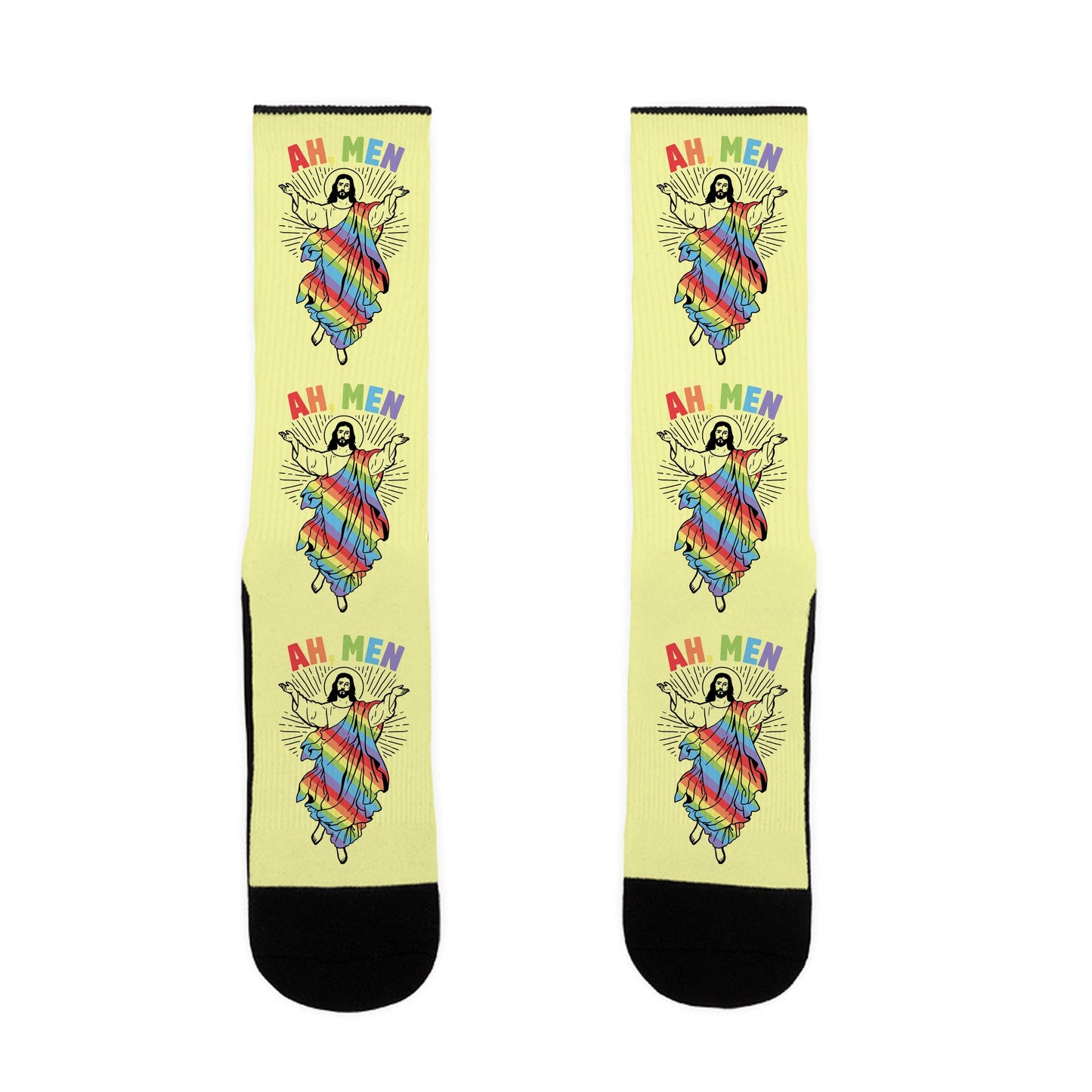 Ah, Men Gay Jesus Socks