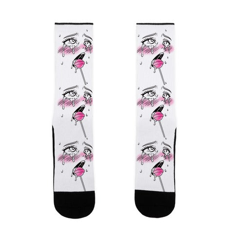 Ahegao Lollipop Socks