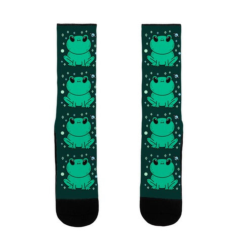 Alien Space Frog Socks