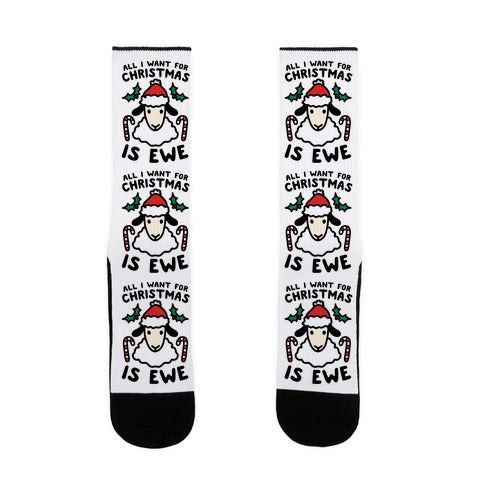 All I Want For Christmas Is Ewe Socks