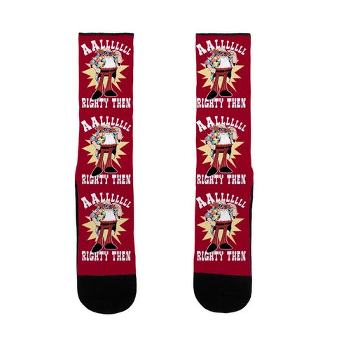Alrighty Then Eggman Socks