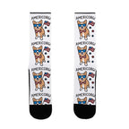 AmeriCorgi Patriotic Corgi Socks