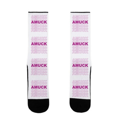 Amuck Amuck Amuck Thank You Hocus Pocus Parody Socks
