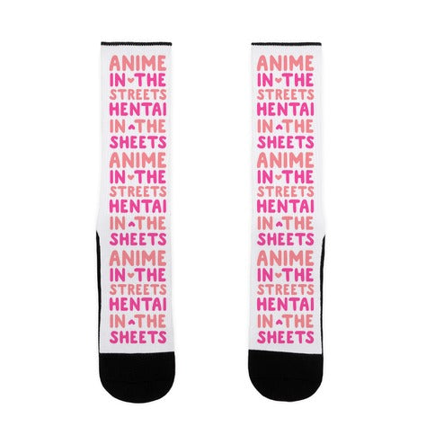 Anime In The Streets Hentai In The Sheets Socks