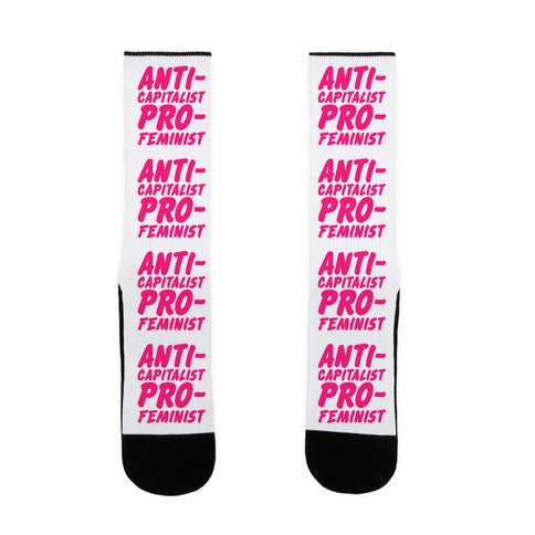 Anti-Capitalist Pro-Feminist Socks