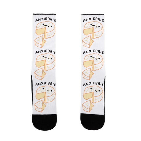 Anxie-brie Anxious Cheese Socks