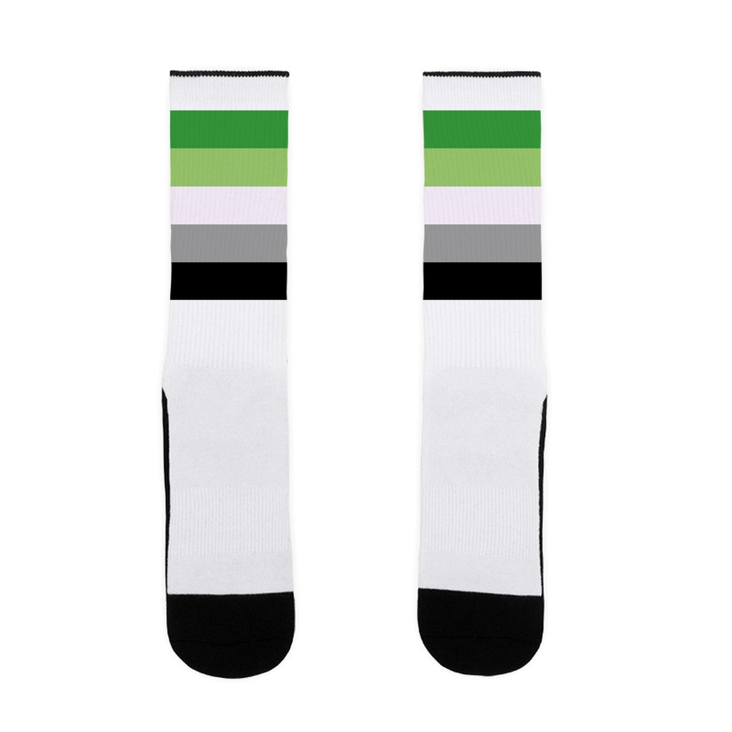 Aromantic Pride Flag Socks