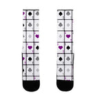 Asexual Aces Pattern Socks