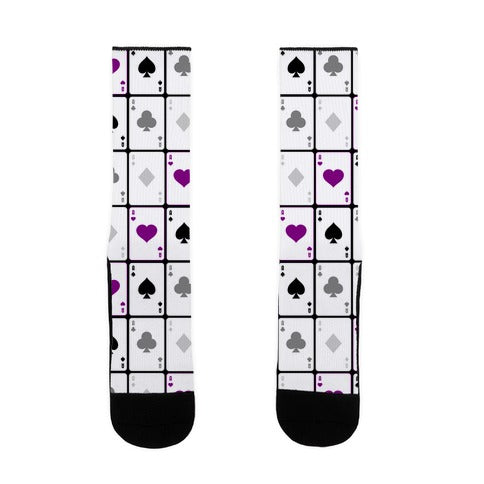 Asexual Aces Pattern Socks