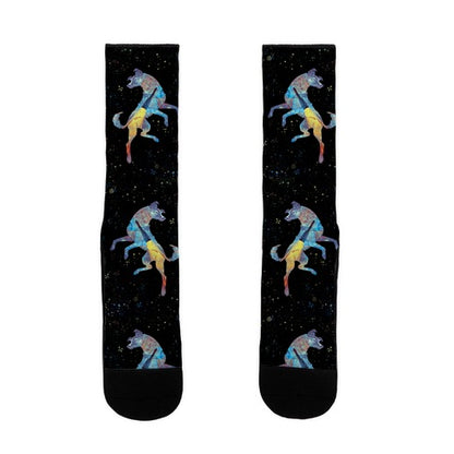 Astronaut Dog Laika Socks