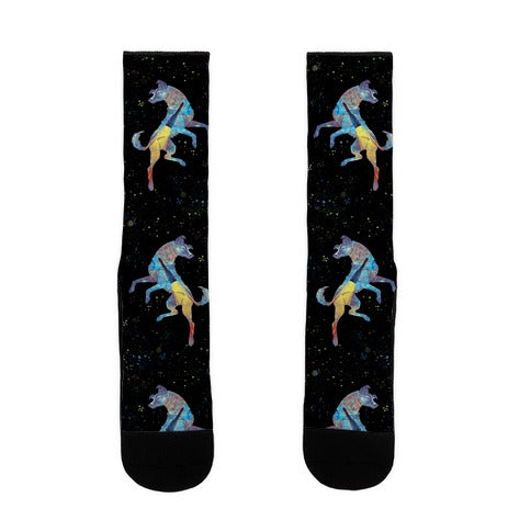 Astronaut Dog Laika Socks