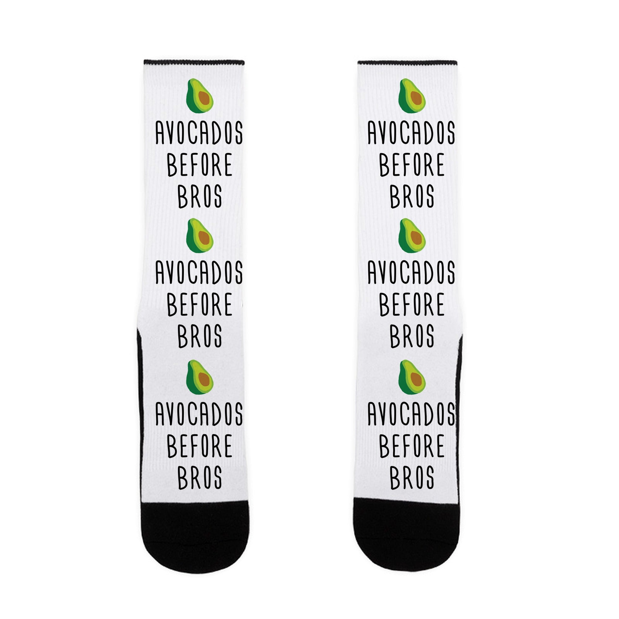 Avocados Before Bros Socks