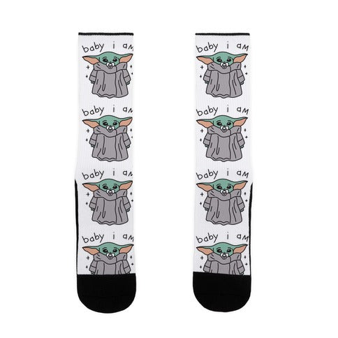 Baby I Am (Yoda) Socks