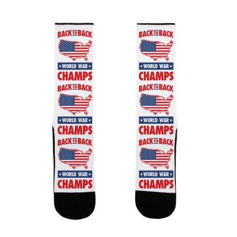 Back to Back World War Champs Socks