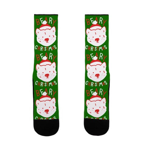 Beary Christmas Socks