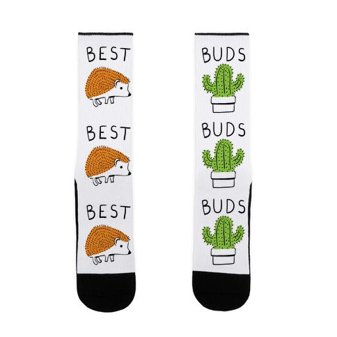 Best Buds Hedgehog Cactus Socks