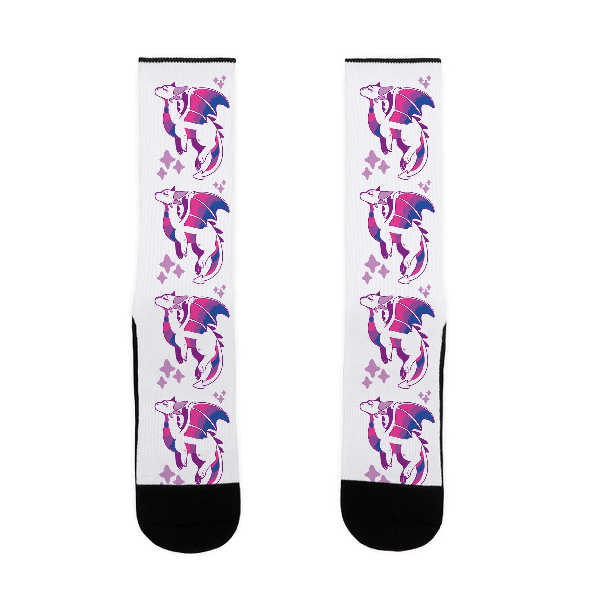 Bi Pride Dragon Socks