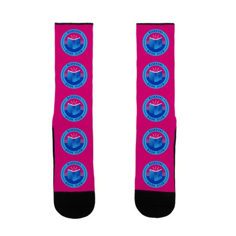 Bisexual Book Club Patch Socks