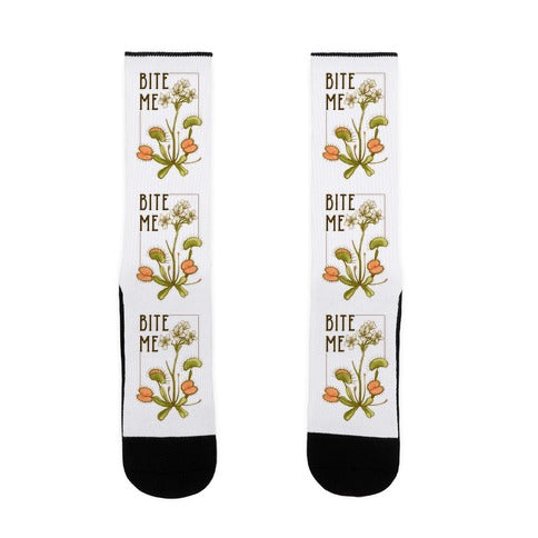 Bite Me Venus Flytrap Socks