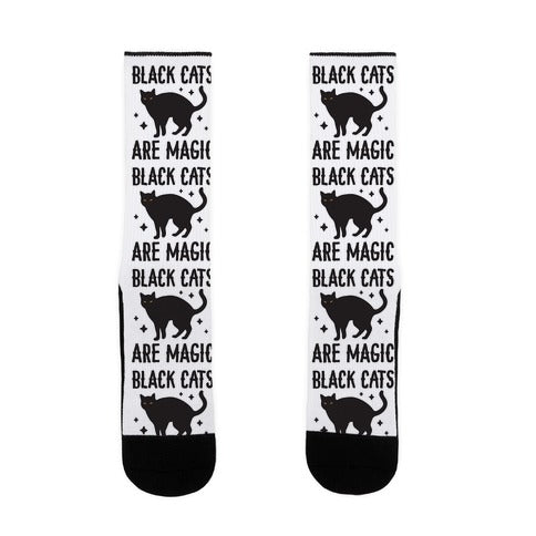 Black Cats Are Magic Socks