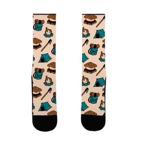Camping Pattern Socks