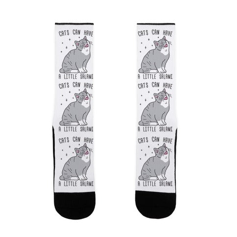 Cats Can Have A Little Salami Socks